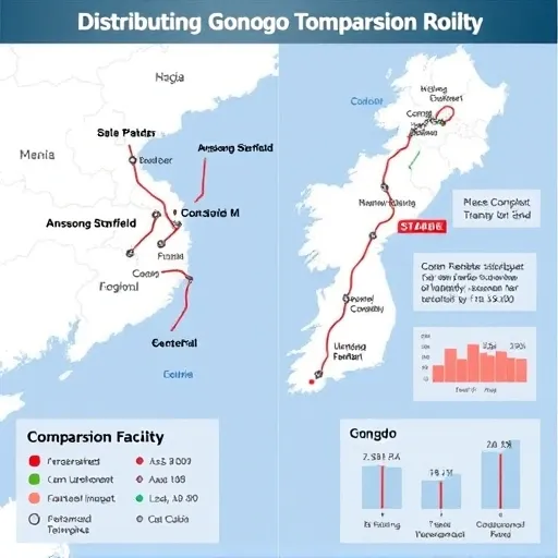 두 핵심 복합시설의 위치 및 접근성 상세 비교